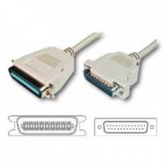 CABLE DE IMPRESORA DB 25 MACHO ---> 36 CENTRONIC MACHO DE 3 Mts. ENSAMBLADO