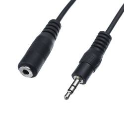 CABLE MULTIMEDIA EXTENSION STEREO MACHO ---> HEMBRA DE 2.5 Mts.