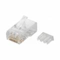 CONECTOR MACHO RJ45 CAT-6 + GUIA