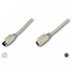 CABLE EXTENSION 6 MINIDIN PS2 MACHO ---> HEMBRA DE 1,8 Mts.