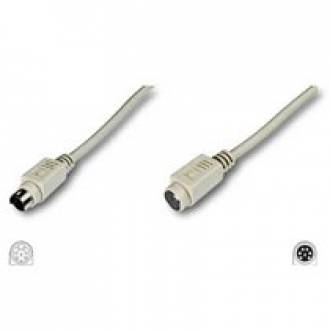 CABLE EXTENSION 6 MINIDIN PS2 MACHO ---> HEMBRA DE 1,8 Mts.