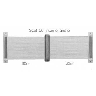 CABLE PLANO SCSI 68 MACHO ---> 2 x 68 HEMBRA (C-4)