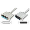 CABLE EXTENSION DB 25 MACHO ---> HEMBRA DE 1.8 Mts. MOLDEADO (C-8)