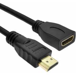 CABLE HDMI TIPO A DE 19 CONTACTOS MACHO ---> HEMBRA DE   3 Mts.