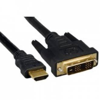 CABLE HDMI TIPO A DE 19 CONTACTOS ---> DVI-D 18+1 MACHO DE   3 Mts.