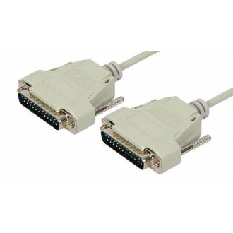 CABLE NULL MODEM SERIE DB 25 MACHO ---> MACHO DE 1.8 Mts. (C-5)