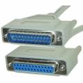 CABLE NULL MODEM SERIE DB 25 MACHO ---> HEMBRA DE 10 Mts. (C-9)