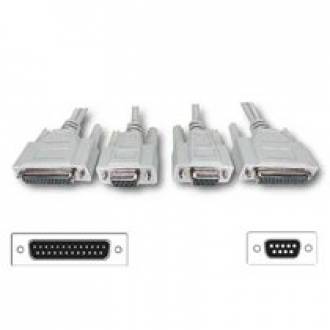 CABLE INTERLINK/LAPLINK 2xDB25 HEMBRA ---> 2xDB9 HEMBRA DE 3 Mts. (C-13)