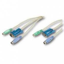 CABLE TRIPLE CONMUTADOR KVM DE 5 Mts.