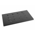 LANBERG BANDEJA FIJA FRONTAL RACK FONDO 315mm NEGRO 1HU PARA MURAL 450MM