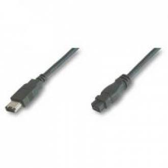 CABLE ADAPTADOR FIREWIRE 800 IEEE 1394B 9-6 PINES MACHO ---> MACHO 1.8 Mts.