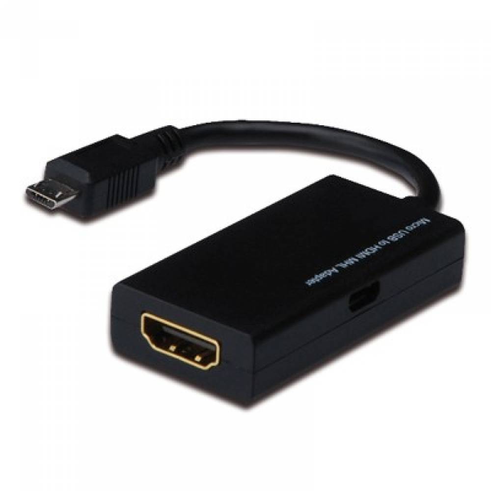 Si gastar A rayas CABLE CONVERTIDOR MICRO USB 2.0 TIPO B ---> HDMI CON MHL