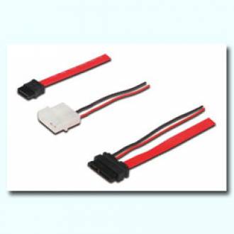 CABLE SATA SLIM LINE + ALIMENTACION 50 CMS (C-8)