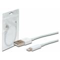 CABLE USB CARGA SINCRONIZACION APPLE IPHONE-5 LIGHTNING 8 PIN 0.5 METROS