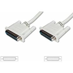 CABLE EXTENSION DB 25 MACHO ---> MACHO 1-1 MOLDEADO DE 1,8 Mts.