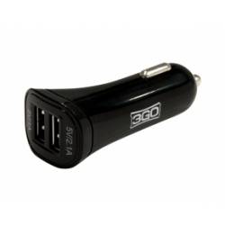3GO ALIMENTADORES USB DE MECHERO DE COCHE 2 PUERTOS 3,1A