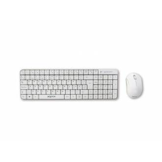 APPROX TECLADO COMPACTO + RATON INALAMBRICO BLANCO