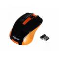 APPROX RATON OPTICO WIFI NEGRO/NARANJA