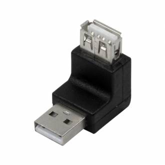 ADAPTADOR USB TIPO A MACHO-A HEMBRA ANGULADO 270º