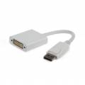 ADAPTADOR DISPLAY PORT  MACHO ---> DVI 24+5 HEMBRA BLANCO LATIGUILLO 10CM