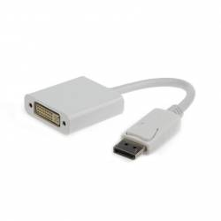 ADAPTADOR DISPLAY PORT  MACHO ---> DVI 24+5 HEMBRA BLANCO LATIGUILLO 10CM