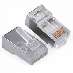 CONECTOR MACHO APANTALLADO RJ45 CATEGORIA 5e