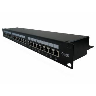 PANEL CON 24 CONECTORES HEMBRAS RJ45 CATEGORIA 6