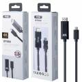 MTK CABLE TYPO C MACHO A HDMI MACHO 4K ULTRA HD NEGRO BT880