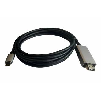 3GO CABLE TYPE-C A HDMI 4K ULTRA HD NEGRO