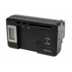 CARGADOR DE BATERIA UNIVERSAL CON PANTALLA LCD