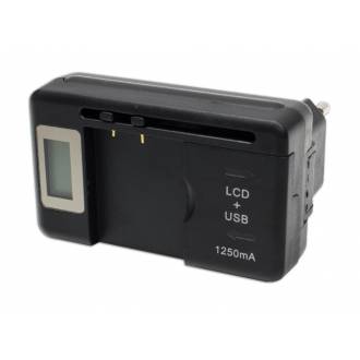 CARGADOR DE BATERIA UNIVERSAL CON PANTALLA LCD