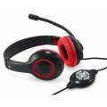 CONCEPTRONIC AURICULAR DIADEMA + MICROFONO ROJO USB