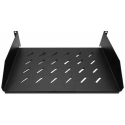 BANDEJA FIJA RACK FONDO 275mm NEGRO PARA MURAL 450MM