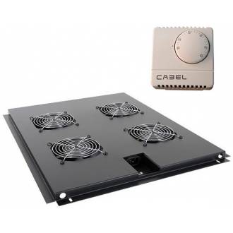 UNIDAD DE VENTILACION 4 VENTILADORES RACK FONDO 800 CON TERMOSTATO
