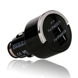CARGADOR MECHERO COCHE A DOBLE USB 3000MAH (2100+900)