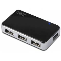 DIGITUS HUB USB 2.0 DE 4 PUERTOS CON ALIMENTADOR