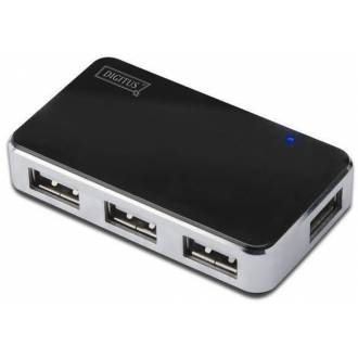 DIGITUS HUB USB 2.0 DE 4 PUERTOS CON ALIMENTADOR