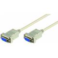 CABLE NULL MODEM DB 9 HEMBRA ---> HEMBRA DE 1,8 Mts. MOLDEADO (C-3)