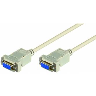 CABLE NULL MODEM DB 9 HEMBRA ---> HEMBRA DE 1,8 Mts. MOLDEADO (C-3)