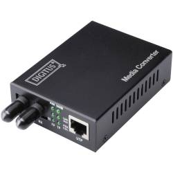 DIGITUS CONVERTIDOR DE MEDIOS FAST ETHERNET 10/100 RJ45 FIBRA ÓPTICA ST