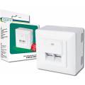 DIGITUS ROSETA 2XRJ45 CATEGORIA 6 DE SUPERFICIE APANTALLADA