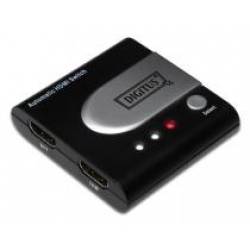 DIGITUS CONMUTADOR VIDEO SELECTOR HDMI DE 2 ENTRADAS 1 SALIDA