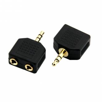 BIFURCADOR JACK STEREO 1 MACHO - 2 HEMBRA