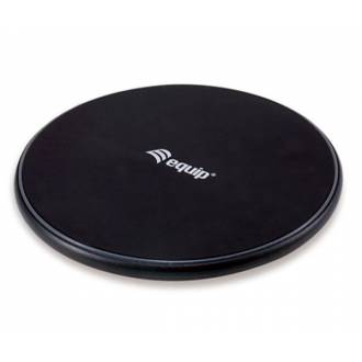 CARGADOR INALÁMBRICO QI / 10W / CARCASA DE ALUMINIO / CARGA RAPIDA / EQUIP / EQ245501