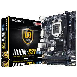 PLACA BASE GIGABYTE 1151 GA-H110M-S2 DDR4 MATX/2DDR4/PCIE/4SATA3/2USB3/2USB2 /DVI/ VGA