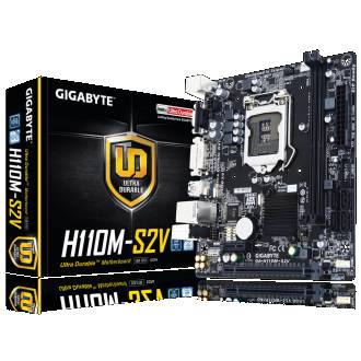 PLACA BASE GIGABYTE 1151 GA-H110M-S2 DDR4 MATX/2DDR4/PCIE/4SATA3/2USB3/2USB2 /DVI/ VGA
