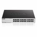 D-LINK SWITCH 24 PUERTOS GIGABIT 10/100/1000 SOBREMESA Y  RACK METALICO