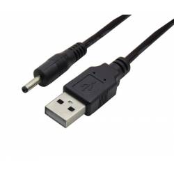CABLE USB ALIMENTACIÓN UNIVERSAL 3.5MM - 1 METRO