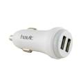 CARGADOR DE MECHERO DE COCHE A 2*USB 2.4A BLANCO