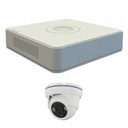 VIDEOGRABADOR HIKVISION 4 CANALES + 1 CAMARA DOMO 720P